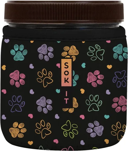 Miniatura 39 de Sok It IceCreamSok - Funda de neopreno aislada (flores abstractas, pintas de helado cónicas)