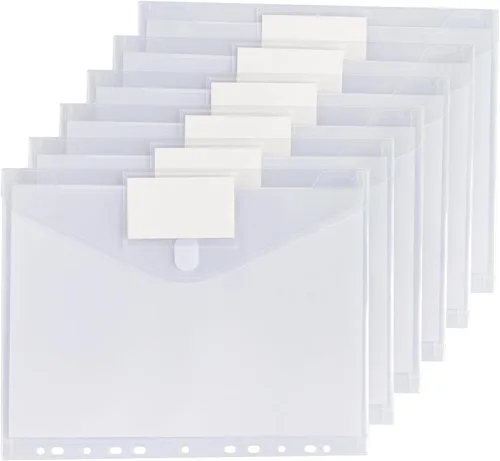 Miniatura 2 de Tamaki Paquete de 6 Organizadores de Bolsillo para Carpeta, Carpetas Organizadoras para Carpeta de 11 Anillos, Tamaño Carta, Bolsillos de Carpeta