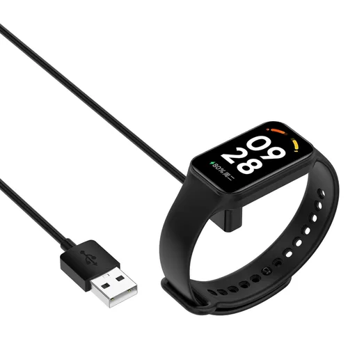 Miniatura 3 de FitTurn Cargador USB para Xiaomi Smart Band 8 Pro, MI 8, MI 7 Pro/Redmi Watch 3,3 Lite, 3 Active/Redmi Band 2 Watch, 60/39.4 in de repuesto USB Negro