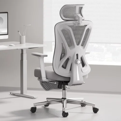 Hbada P5 Silla de oficina ergonómica, silla de escritorio con soporte lumbar y altura ajustables, silla de computadora cómoda de malla con