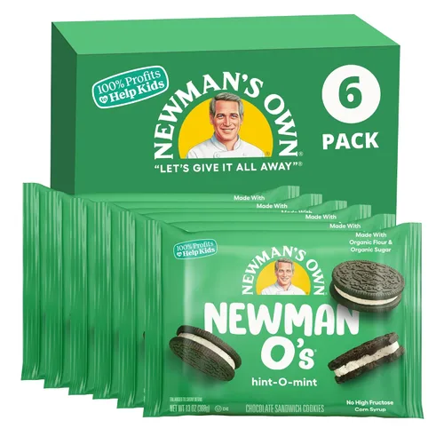 Miniatura 7 de Newman's Own Newman-O's, Galletas de chocolate rellenas de crema, paquetes de 13 onzas (paquete de 6)