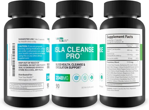 Miniatura 2 de Isla Cleanse Pro - Nuestro mejor suplemento de desintoxicación de limpieza de cuerpo completo para la salud de las venas y las arterias - Limpieza