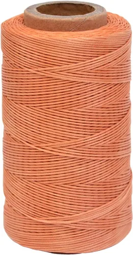 Miniatura 7 de Hilo encerado, 284 yardas, 150D 0.031 in de cuero, hilo encerado para reparación de zapatos, encuadernación, cuero, manualidades, bricolaje (beige)