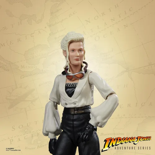 Miniatura 2 de Indiana Jones and The Last Crusade Adventure Series Dr. Elsa Schneider Figura de acción, figuras de acción de 6 pulgadas, juguetes para niños a