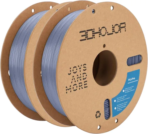 Miniatura 41 de 3DHoJor PLA+ 3D Printer Filament Bundle, Multicolor PLA+ Filament 1.75mm, Vacuum Packed, 0.25kg*8 Pack, 2kg Total, Black+Bone