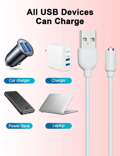 Miniatura 6 de Cable de carga USB magnético de repuesto de cable de carga CC (2.6 pies/2.6 ft)