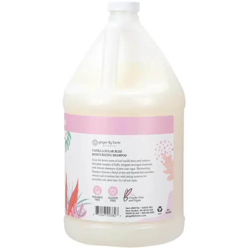 Miniatura 2 de Ginger Lily Farms Botanicals - Champú hidratante para todo tipo de cabello, 100% vegano y libre de crueldad, felicidad de azúcar de vainilla