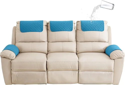 Miniatura 18 de XMAYODS Funda impermeable para sillón con reposabrazos, fundas antideslizantes para sofá y reposacabezas, fundas para respaldo, fundas para sillón