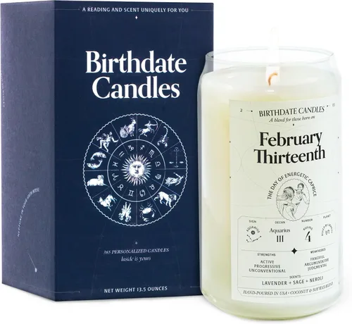 Miniatura 56 de Velas con fecha de nacimiento, 28 de octubre, velas perfumadas del zodiaco de Escorpio, regalo de cumpleaños, aroma a bergamota, canela y caoba
