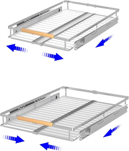 Organizador de cajones extraíbles, estantes de almacenamiento deslizables extensibles, resistentes, duraderos y suaves, 12.3 a 18.3 pulgadas de
