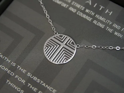 Miniatura 2 de EFYTAL Regalos de confirmación para niñas adolescentes, collar de fe de plata de ley 925, regalos de primera comunión para niñas, regalos religiosos