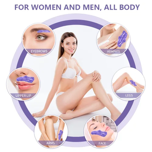 Miniatura 2 de Bestidy - Perlas de cera, paquete embolsado de 1000 g, perlas de cera para depilación, aptas para hombres y mujeres, depilación en casa para todo