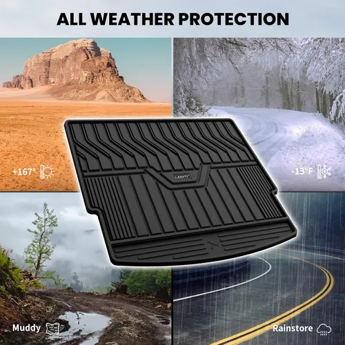 Miniatura 6 de LASFIT Alfombrillas de carga para Kia K4 2025, TPE para todo tipo de clima, ajuste personalizado, tapetes de maletero de automóvil, forros de carga