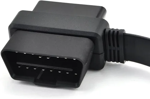 Miniatura 8 de Cable divisor OBD2 de 20 pulgadas/19.7 in, OBD-II, 16 pines, hembra a macho/hembra, conector de extensión de cable plano, cable de diagnóstico