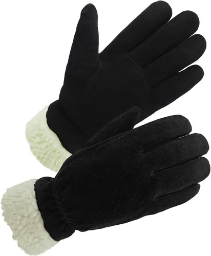 SKYDEER 3M Thinsulate Thermal Winter Work Gloves with Windproof Premium Genuine Deerskin Suede Leather (Unisex SD8671T)