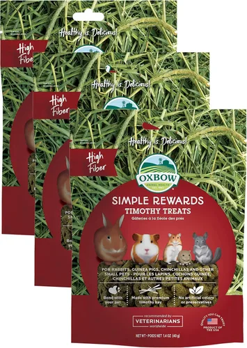 Miniatura 18 de Oxbow Animal Health Golosinas Vegetales Simples, Golosinas de Zanahorias y Pimiento para Conejos y Conejitos, Snack para Mascotas para Conejos