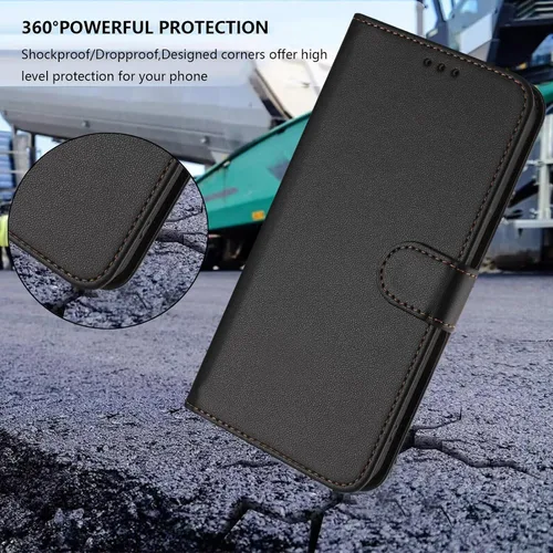 Miniatura 4 de Funda abatible compatible con Blackview Oscal Flat 1c 【Correa con cordón】【Cartera con ranura para tarjeta】【Funda para teléfono】【Cierre magnético】