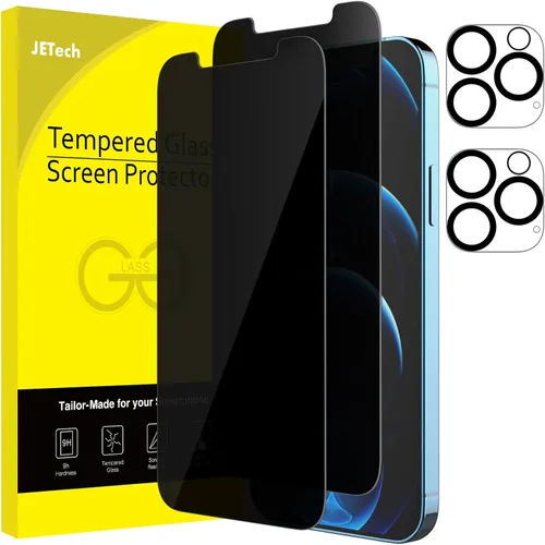 Miniatura 24 de JETech - Protector de pantalla de privacidad para iPhone 17 Pro de 6,3 pulgadas con protector de lente de cámara, película de vidrio templado
