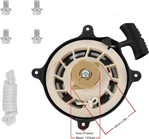 Miniatura 5 de SOFO Conjunto de arranque de tracción para Honda GX160 - Champion Generator Pull Start Assembly w/Pull Cord para Predator 212 Recoil Starter GX120