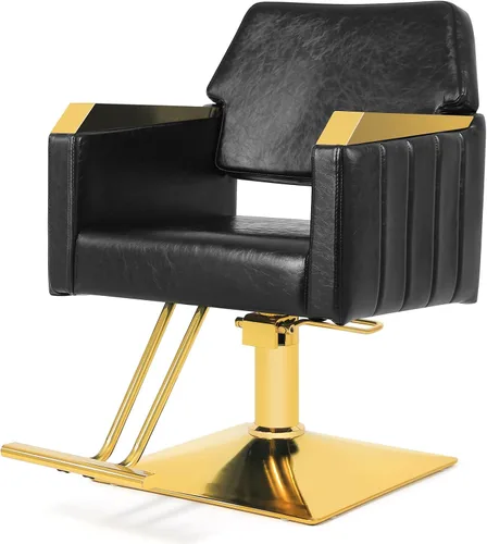 Artist hand Silla de peluquería, silla hidráulica de peluquería, silla de peluquería giratoria de 360 grados, equipo de salón de belleza para