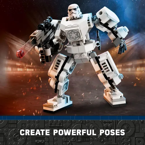 Miniatura 5 de LEGO Star Wars Stormtrooper Mech 75370 Star Wars coleccionable para niños, esta figura de acción de Star Wars para construir cuenta con una cabina