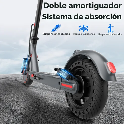 Miniatura 4 de Electric Scooter, Electric Scooter for Adults, 350W/500W Motor, 19 Mph Speed, 15/25 Miles Ranges, 8.5"/10" Solid Tire, Folding E-Scooter Adult rojo