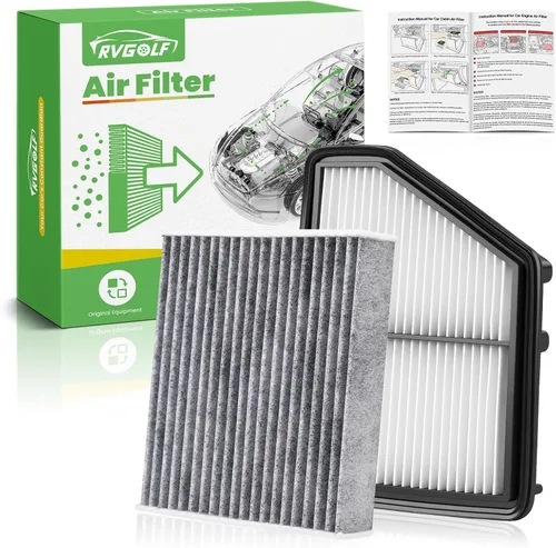 Juego de filtros de aire de motor+cabina para Honda Civic 2016-2026 (2.0L), HR-V HRV 2023-2026 (2.0L) (solo aspirado naturalmente, no para tipo R!)