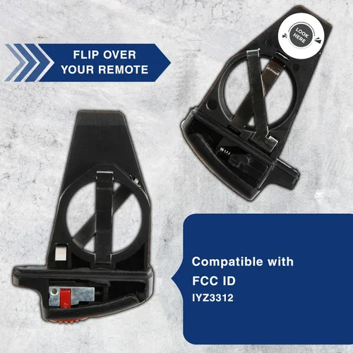 Miniatura 7 de KeylessOption llavero para acceso remoto sin llave, con botón, clip de batería, para auto, para IYZ3312