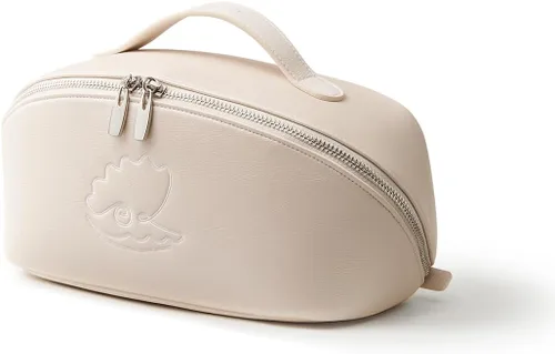 Miniatura 20 de EACHY Bolsa de Maquillaje de Viaje, Bolsas de Cosméticos de Gran Capacidad para Mujeres, Bolsa Portátil Impermeable que se Abre Plana, Bolsa de Aseo