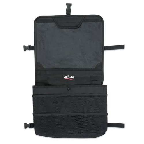 Britax View-N-Go - Organizador para asiento trasero de automóvil con soporte para tablet | Probado contra golpes + respaldo impermeable + bolsillos