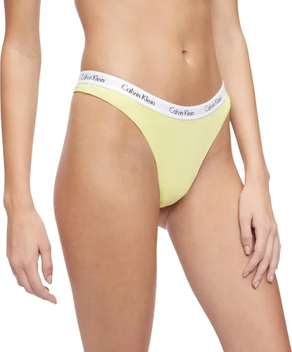 Miniatura 4 de Calvin Klein Tanga de algodón con logotipo para mujer paquete múltiple Multi