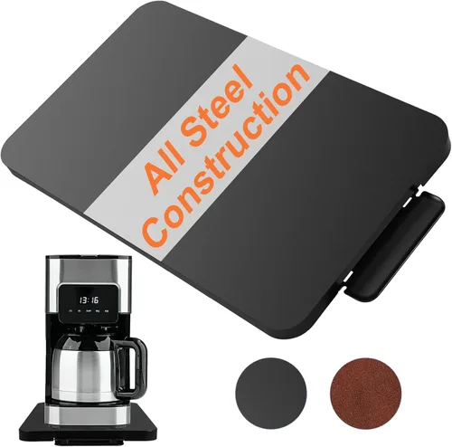 Miniatura 10 de Bandeja deslizante para electrodomésticos de cocina - Organizador de almacenamiento debajo del gabinete y sobre la encimera, deslizador