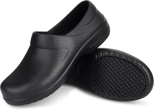 Zapatos unisex antideslizantes para servicio de alimentos, impermeables, resistentes al aceite, zuecos de trabajo de cocina, cómodos zapatos de