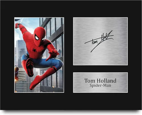 Miniatura 8 de HWC Trading Tom Holland Regalo USL con Marco Autógrafo Impreso Firmado Spiderman Regalos Foto Impresión Cuadro - Tamaño Carta de EE. UU