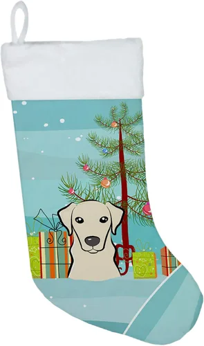 Miniatura 14 de Caroline's Treasures BB1590CS Árbol de Navidad y Alaskan Malamute Calcetines de Navidad para colgar en la chimenea, decoración de fiesta de Navidad