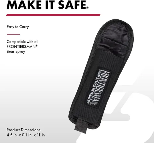 Miniatura 2 de Sabre Frontiersman Bear Spray Holster for 7.9 & 9.2 Oz. Canisters, Nylon Chest, Belt, Waist, & 3-in-1 Options Available, Adjustable Straps, Strong