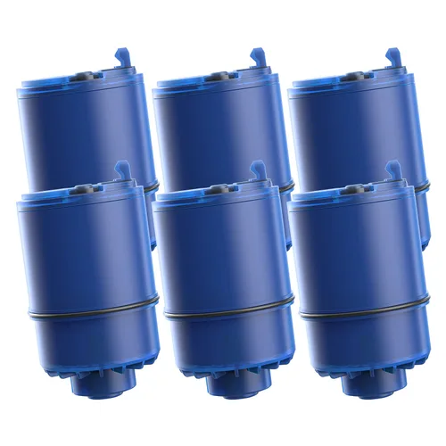 Paquete de 6 filtros de repuesto para grifo PUR Plus, repuesto de filtro de agua PUR, repuesto de filtro Pur RF-9999, certificado NSF 42, larga vida