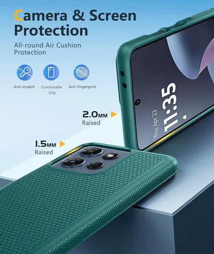 Miniatura 242 de FNTCASE Funda para iPhone 17 Pro: Fundas delgadas translúcidas de color azul claro compatibles con MagSafe, protección completa de la cámara