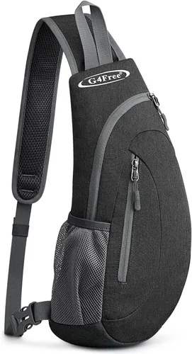 Miniatura 8 de G4Free Bolso bandolera para hombres y mujeres, mochila cruzada pequeña, bolsas de hombro ligeras para viajes, exteriores y deportes (azul)