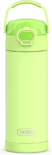 Miniatura 15 de THERMOS FUNTAINER Botella de acero inoxidable con aislamiento al vacío de 16 onzas con tapa ancha de canalón, Rosa Neón