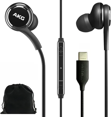 Auriculares con cable AKG de Samsung Originales tipo USB C con control remoto y micrófono para Galaxy A53 5G, S22, S21 FE, S20 Ultra, Note 10, Note