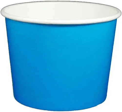 Miniatura 8 de Vasos de papel de yogur de 12 onzas, 1000 unidades (sólido-naranja)
