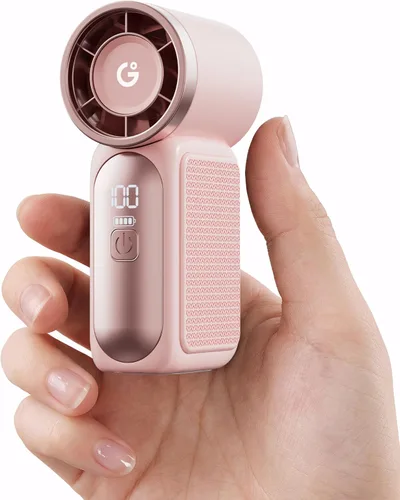 Miniatura 12 de Gaiatop Mini ventilador portátil de mano, 6 velocidades 16900 RPM, ventilador personal de alta velocidad con pantalla LED, recargable por USB, mini