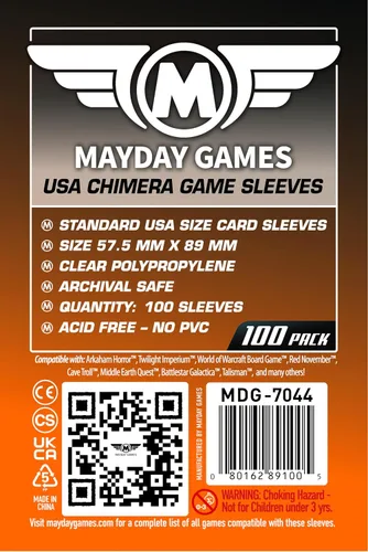 Mayday Games Accesorio de juego de asalto imperial, paquete de funda estándar para cartas