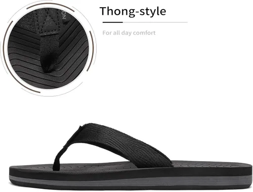 Miniatura 3 de NORTIV 8 Chanclas para hombre, cómodas y ligeras, zapatos de playa