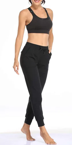 Miniatura 85 de Oalka - Pantalones deportivos para mujer, con cintura alta y bolsillos, para hacer deporte, yoga y entrenar