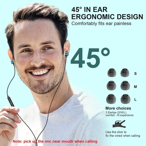 Miniatura 5 de Auriculares USB C con cable para Samsung S26 Ultra S25 FE S23 A17 A16 A36 A37 A57 con aislamiento de ruido intrauditivo tipo C con micrófono