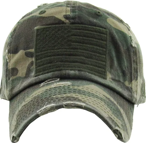 Miniatura 2 de KBETHOS Tactical Operator Collection USA Fishing Mesh Ballcap Flag Patch America Outdoors Trucker Baseball Cap