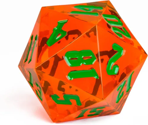 Miniatura 8 de 55mm dados DND de 20 lados, dados gigantes D20 D&D poliédricos grandes D20 con caja de regalo para Dungeons and Dragons, juegos de mesa RPG