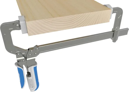 Miniatura 5 de Kreg Abrazadera de barra de ajuste automático de 8 pulgadas, autoajustable, liberación rápida con una sola mano, abrazadera para carpintería